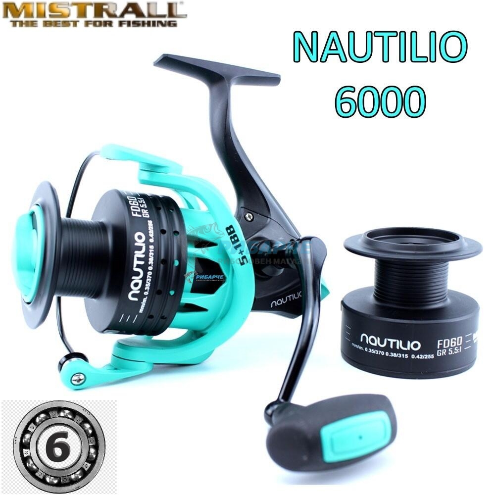 Спининг Макара MISTRALL NAUTILIO FD 3000 - Риболовен Магазин Рибарче