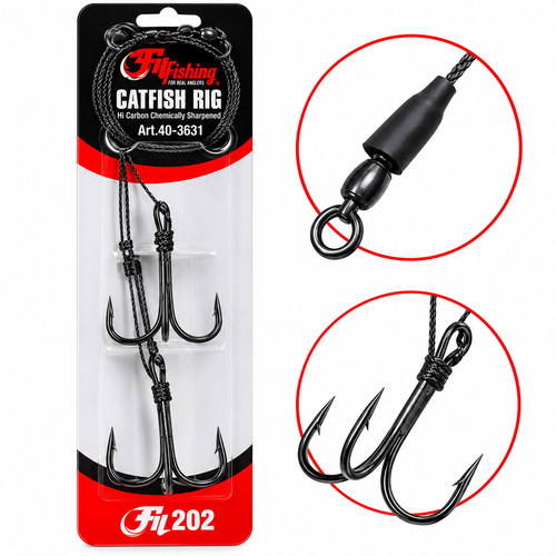 Монтаж за Сом Fil Fishing Catfish Rig FIL202