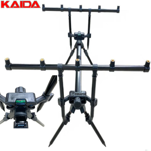 Шаранджийска Стойка Kaida Pro Rod Pod A09-7 (5 Въдици)